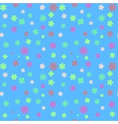 Floral color seamless pattern vector image