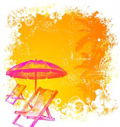 Tropical landscape vector image