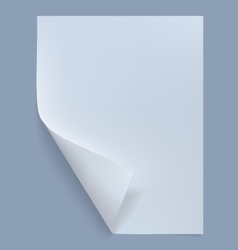 Blank sheet of paper vector image
