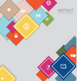 Colorful square background vector image
