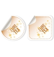 I love tea stickers set for restaurant vector image