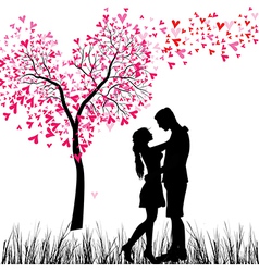 Couple tree vector image