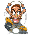 Heavy Metal Drummer vector image