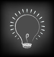 Chalk Light bulb vector image