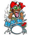 Wild Drummer vector image