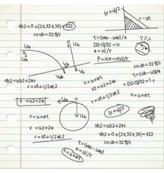 Physic formula vector image