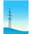 High-voltage tower background vector image