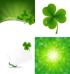 Clover Backgrounds vector image