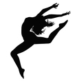 Girl in motion vector image