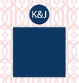 Modern trellis invitation vector image
