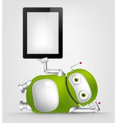 Green Robot vector image