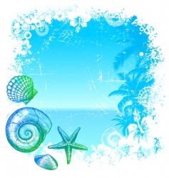 Tropical landscape vector image