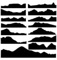 Mountain set Mountain set vector image