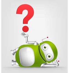 Green Robot vector image