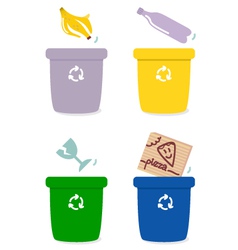 Garbage recycle vector image