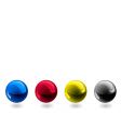 Glossy spheres vector image