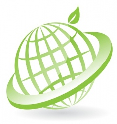 Eco globe vector image