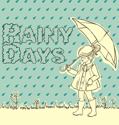 Rainy days vector image