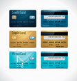 Credit cards vector image