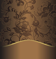 Brown pattern retro vector image
