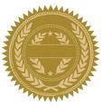Gold seal vector image