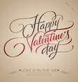 Valentine hand lettering vector image
