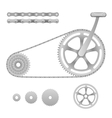 Bicycle gear vector image
