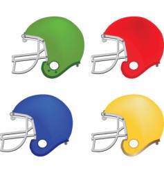 Football helmets vector image