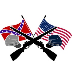 American Civil War stencil vector image