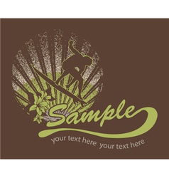 Summer t-shirt design vector image