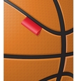Basketball background with label vector image