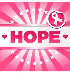 Breast Cancer Awarness Poster vector image