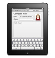 Tablet computer vector image