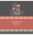 Vintage floral background vector image