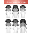 Tshirt templates vector image