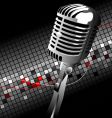 Vintage mic vector image