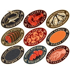 Seafood vector image