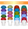 Tshirt templates vector image