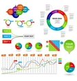 Concept of colorful circular banners with arrows vector image