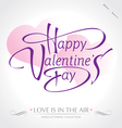 Valentine hand lettering vector image