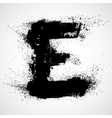 Grunge letter - alphabet symbol design vector image
