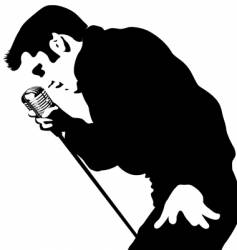 Singer vector image