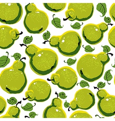 Pears seamless pattern vector image