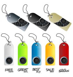 Music entertainment tags and labels vector image