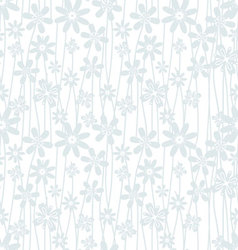 Blue flower pattern vector image