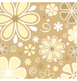 Retro floral background vector image