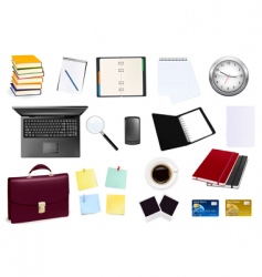 Collection of business element vector image