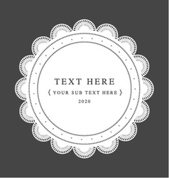 Classic graphic frame vector image
