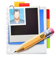 Papers stack vector image