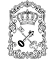 Royal frame crown vector image